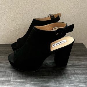 Steve Madden Slyye Velvet Platform Heels